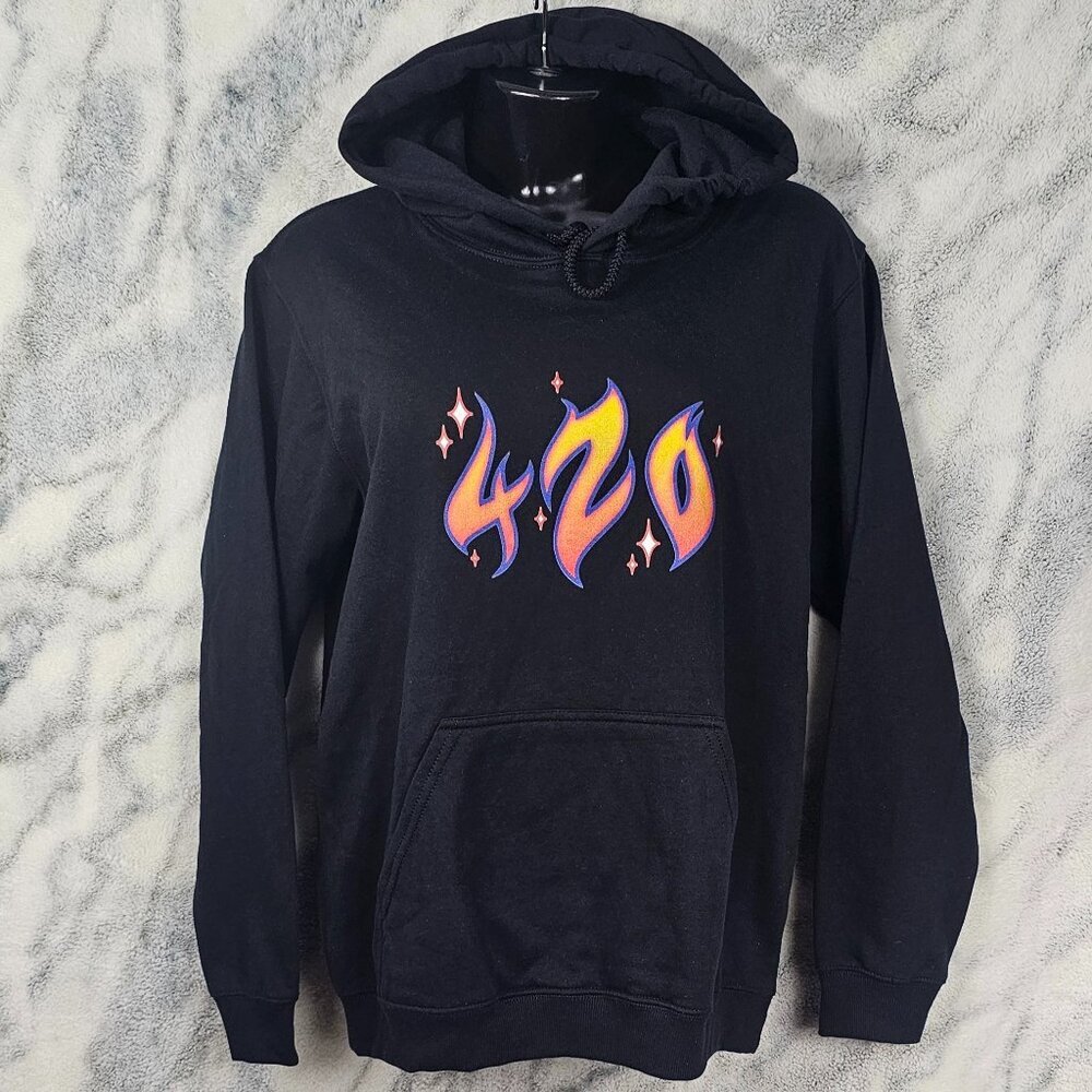 420 Black Hoodie UNISEX Size M Medium Mary Jane Nite NWOT